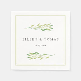 Guardanapo De Papel Abate de papel de casamento