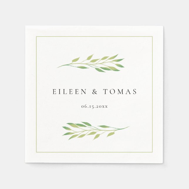 Guardanapo De Papel Abate de papel de casamento (Frente)