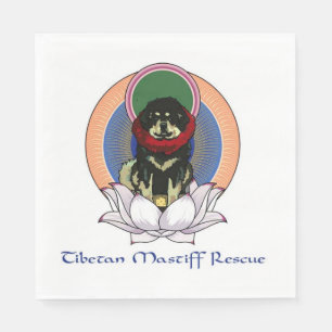 Guardanapo De Papel Abate do logotipo do Mastiff Tibetano