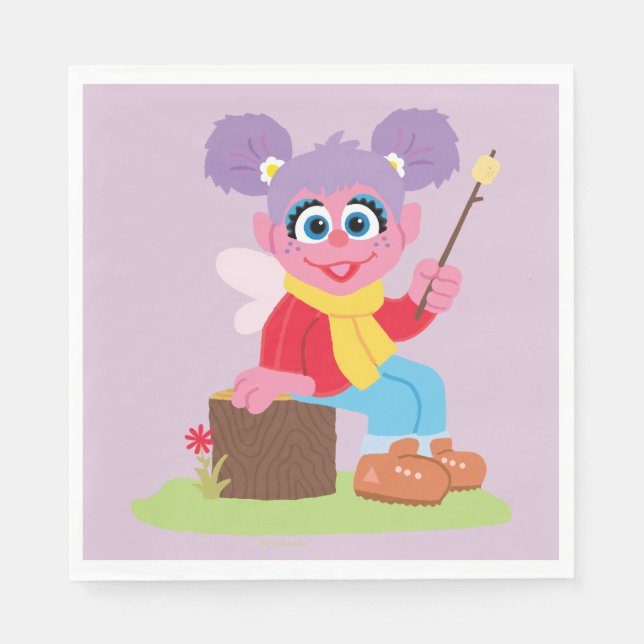 Guardanapo De Papel Abby Cadabby | Fazer S'mores (Frente)