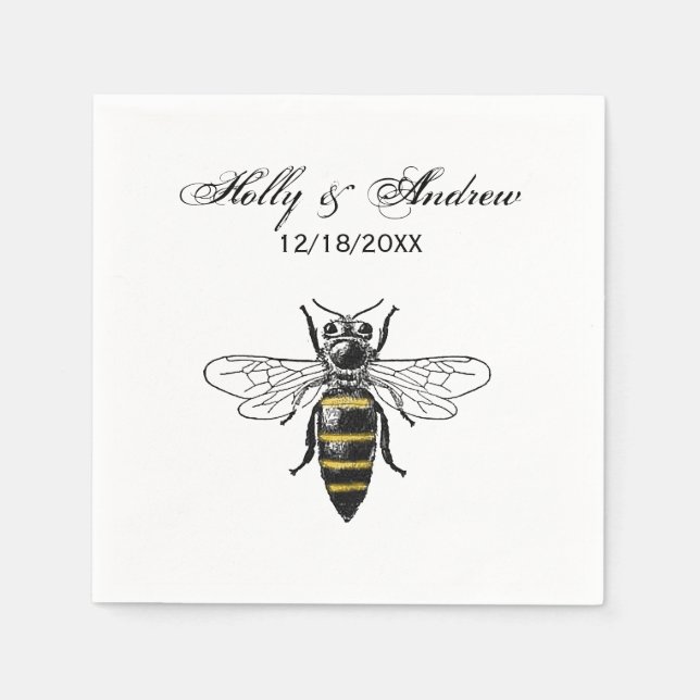 Guardanapo De Papel Abelha Herádica de Pré-disquete nº 2 Casaco de Arm (Frente)