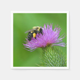 Guardanapo De Papel Abelha Sobre Papel De Carapaça