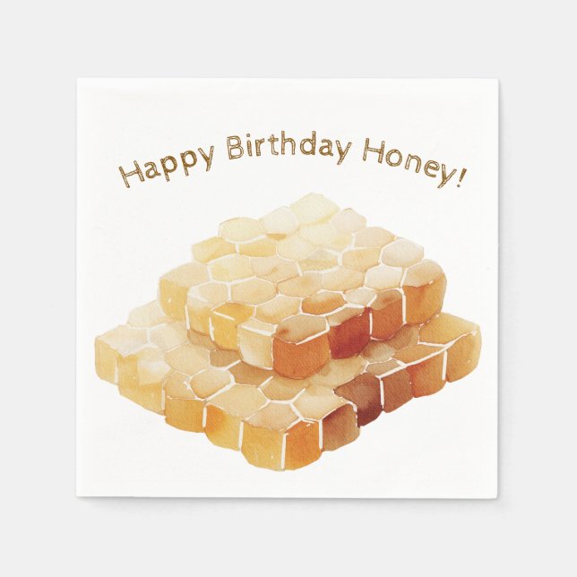 Guardanapo De Papel Abelhas Coquetéis Napkins (Frente)