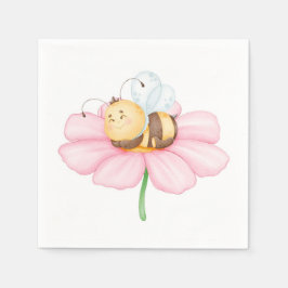 Guardanapo De Papel Abelhas e Flores