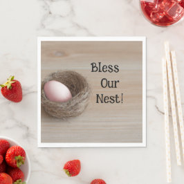 Guardanapo De Papel Abençoe Nosso Ninho, Festa De Nidificação