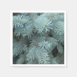Guardanapo De Papel Abeto azul cinza verde 