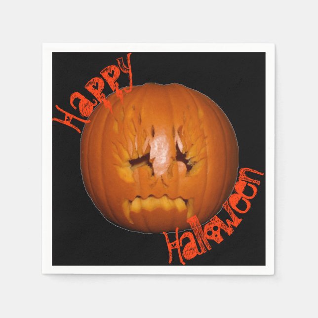 Guardanapo De Papel Abóbora, Chamas Tristes (Frente)