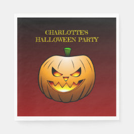 Guardanapo De Papel Abóbora de Halloween aconchegante Jack o'lantern