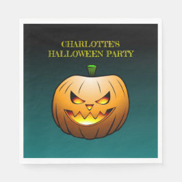 Guardanapo De Papel Abóbora de Halloween aconchegante Jack o'lantern