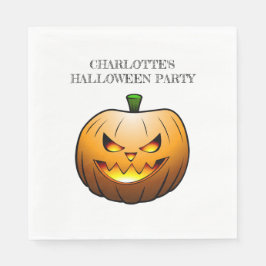 Guardanapo De Papel Abóbora de Halloween aconchegante Jack o'lantern