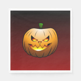 Guardanapo De Papel Abóbora de Halloween aconchegante Jack o'lantern