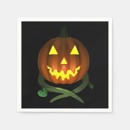 Guardanapo De Papel Abóbora de Halloween com vinha