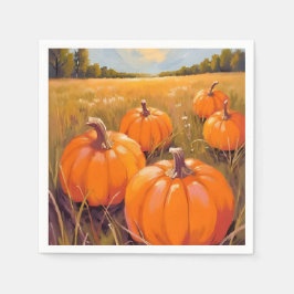 Guardanapo De Papel Abóbora de Halloween Patch Outono Outono