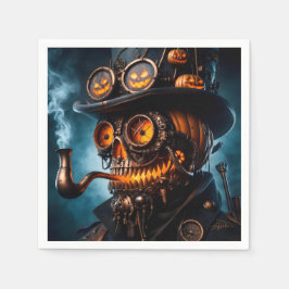Guardanapo De Papel Abóbora de Halloween Steampunk Gótico
