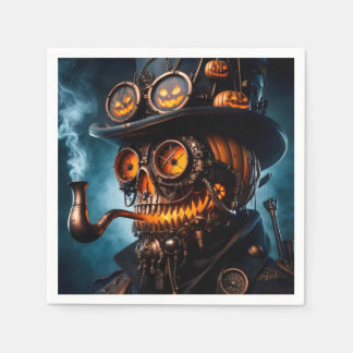 Guardanapo De Papel Abóbora de Halloween Steampunk Gótico