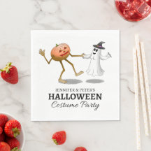 Abóbora e Fantasma de Halloween
