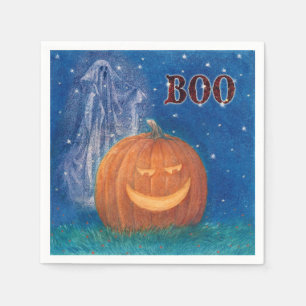 Guardanapo De Papel Abóbora & fantasma grandes de Bootiful o Dia das