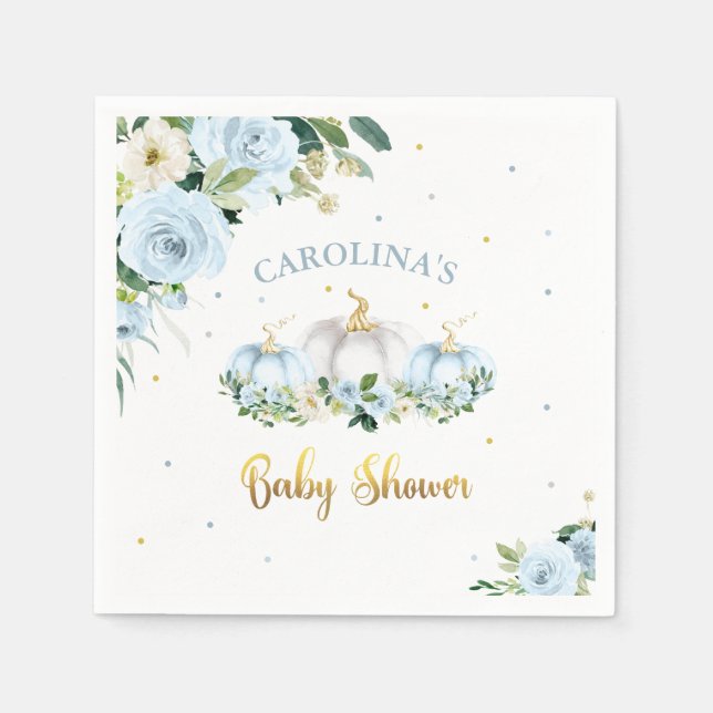 Guardanapo De Papel Abóbora-Pumpkin Chá de fraldas (Frente)