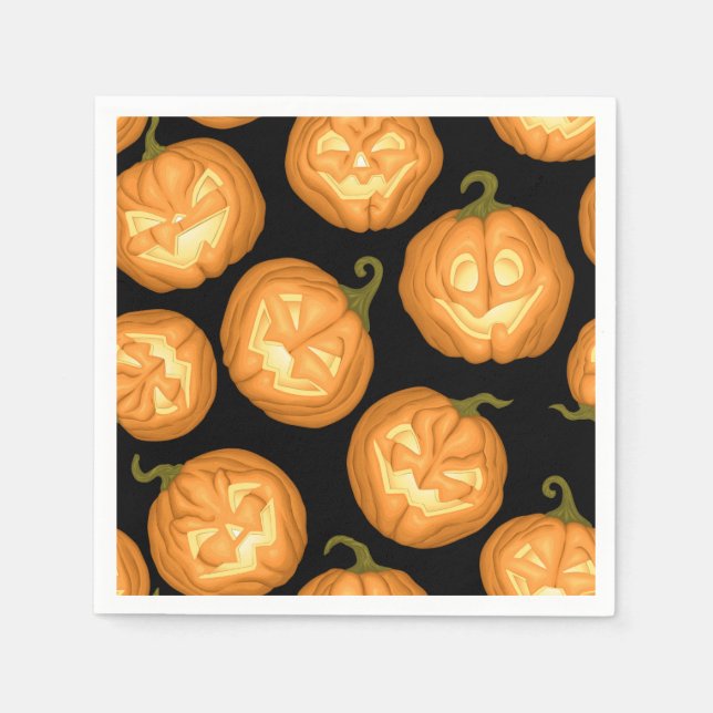 Guardanapo De Papel Abóboras de Halloween (Frente)