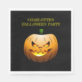 Guardanapo De Papel Abóboras de Halloween à Noite