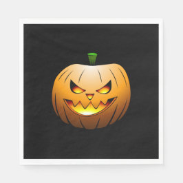 Guardanapo De Papel Abóboras de Halloween à Noite