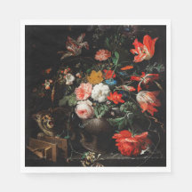 Abraham Mignon O Buquê Invertido. Floral