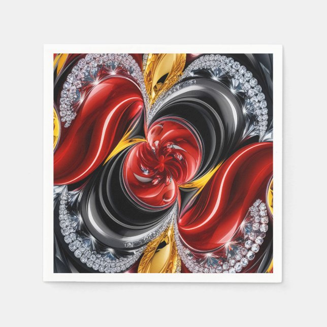 Guardanapo De Papel Abrigos de papel com Design de cores alemãs (Frente)