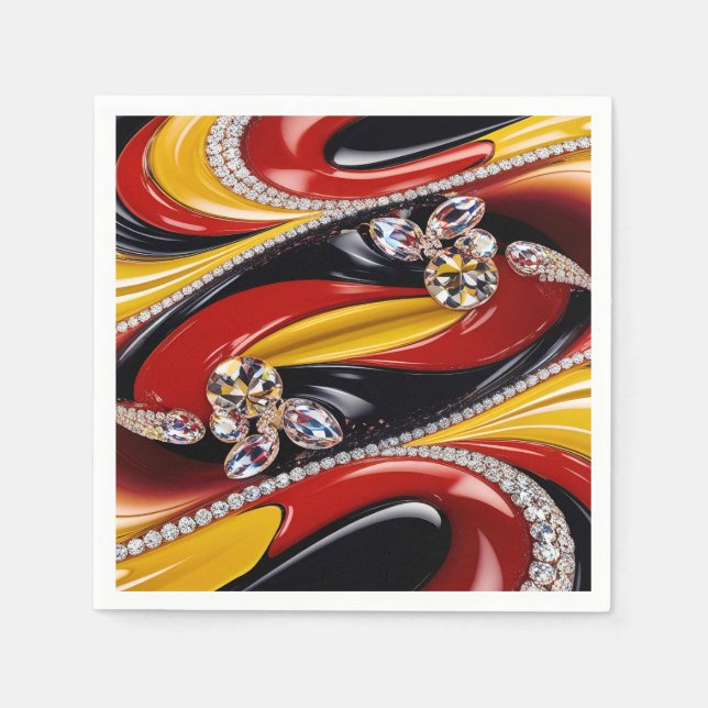 Guardanapo De Papel Abrigos de papel com Design de cores belgas (Frente)