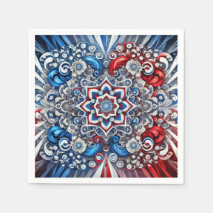 Guardanapo De Papel Abrigos de papel com Design de cores francesas