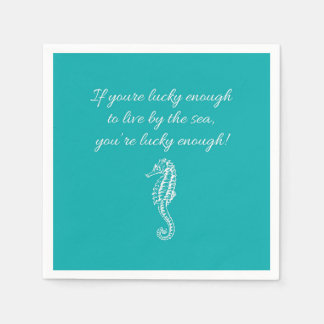 Guardanapo De Papel Abrigos de praia para coquetéis costeiros