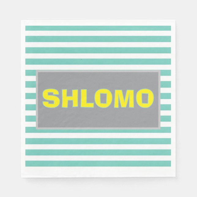 Guardanapo De Papel Abrigos de toucador verde e amarelo (Frente)