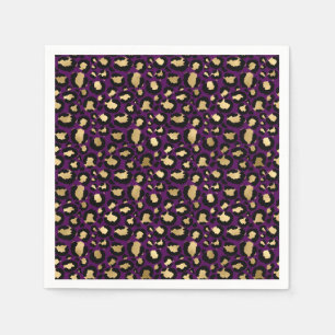 Guardanapo De Papel Abrigos para impressão de leopardo roxo/chita