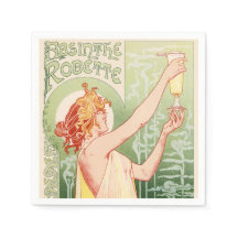 Absinthe Robette - Poster vintage de álcool