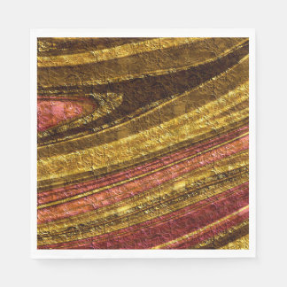 Guardanapo De Papel Abstrato, castanho e amarelo, textura vermelha