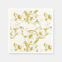 Abstrato Champagne Dourado Swirl