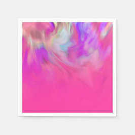 Guardanapo De Papel Abstrato Colorida Tie Dye Ombre Design