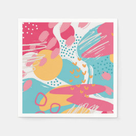 Guardanapo De Papel Abstrato colorido