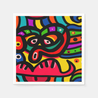 Guardanapo De Papel Abstrato de Arte Moderna