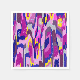 Guardanapo De Papel Abstrato de Starry em Purples e Blues