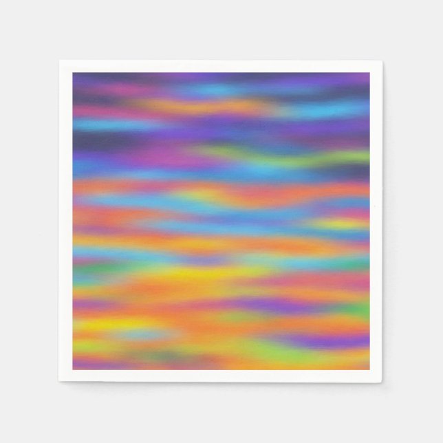 Guardanapo De Papel Abstrato Desert Sunset Sky Trabalho de arte (Frente)