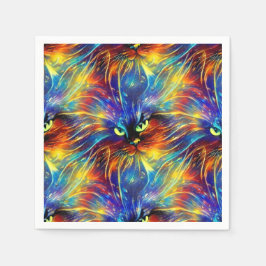 Guardanapo De Papel Abstrato elegante, salpicos de Gato sem costura