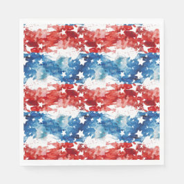 Guardanapo De Papel Abstrato Flag 4 de julho Napkin