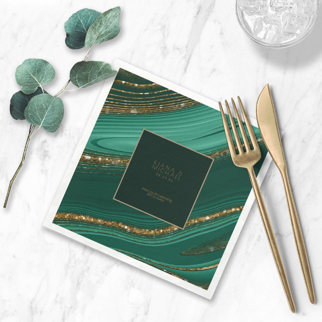 Guardanapo De Papel Abstrato Glitter Strata Wedding Obrigado G ID903 (Criador carregado)