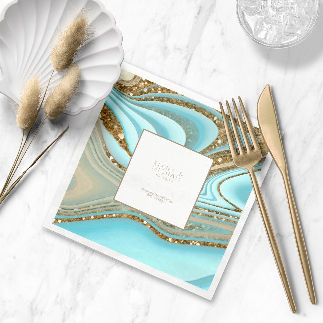 Guardanapo De Papel Abstrato Glitter Strata Wedding Obrigado ID903 (Criador carregado)