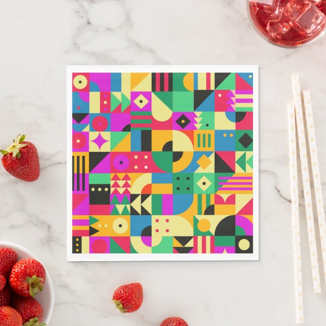 Guardanapo De Papel Abstrato Modern Garden (Insitu)