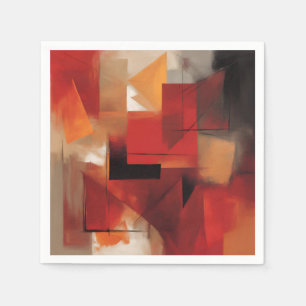 Guardanapo De Papel Abstrato moderno forma pintura colorida