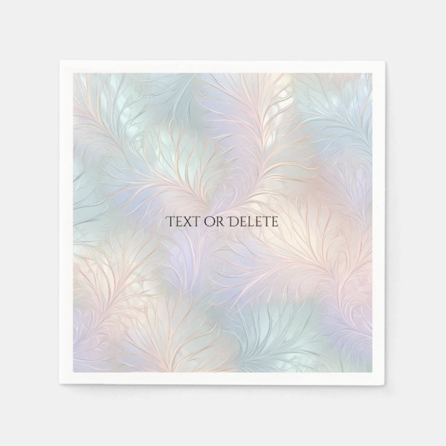 Guardanapo De Papel Abstrato moderno Iridescente Napkins (Frente)