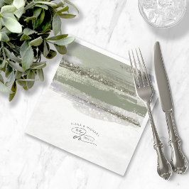 Guardanapo De Papel Abstrato Paint Fala Casamento Nós Fazemos ID886