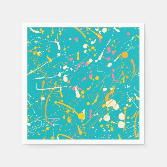 Guardanapo De Papel Abstrato Paint Splash (Frente)