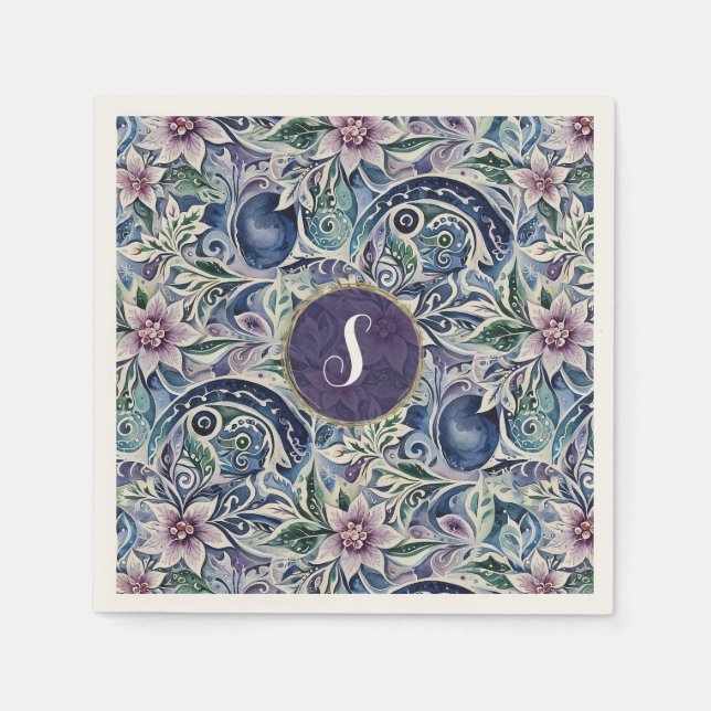 Guardanapo De Papel Abstrato Poinsettia Winter Wild (Frente)